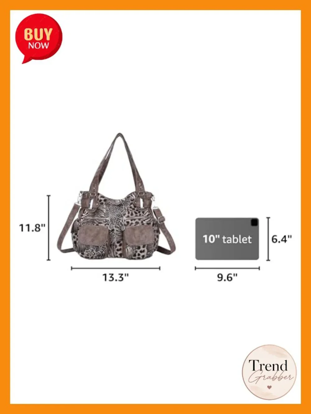 Washed Faux Leather Hobo Bag Double Zipper Multi Pocket Tote Shoulder Bag